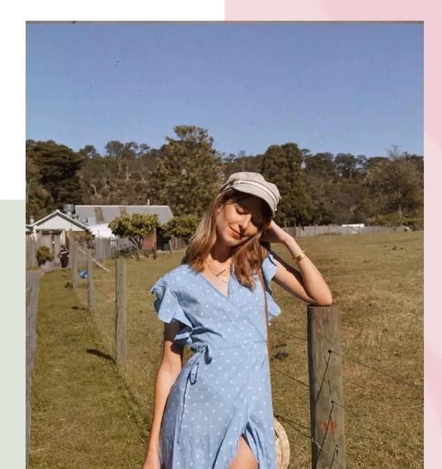  #天空蓝#这个夏季超火的“糖果”穿搭，一起来做个甜甜的糖果女孩