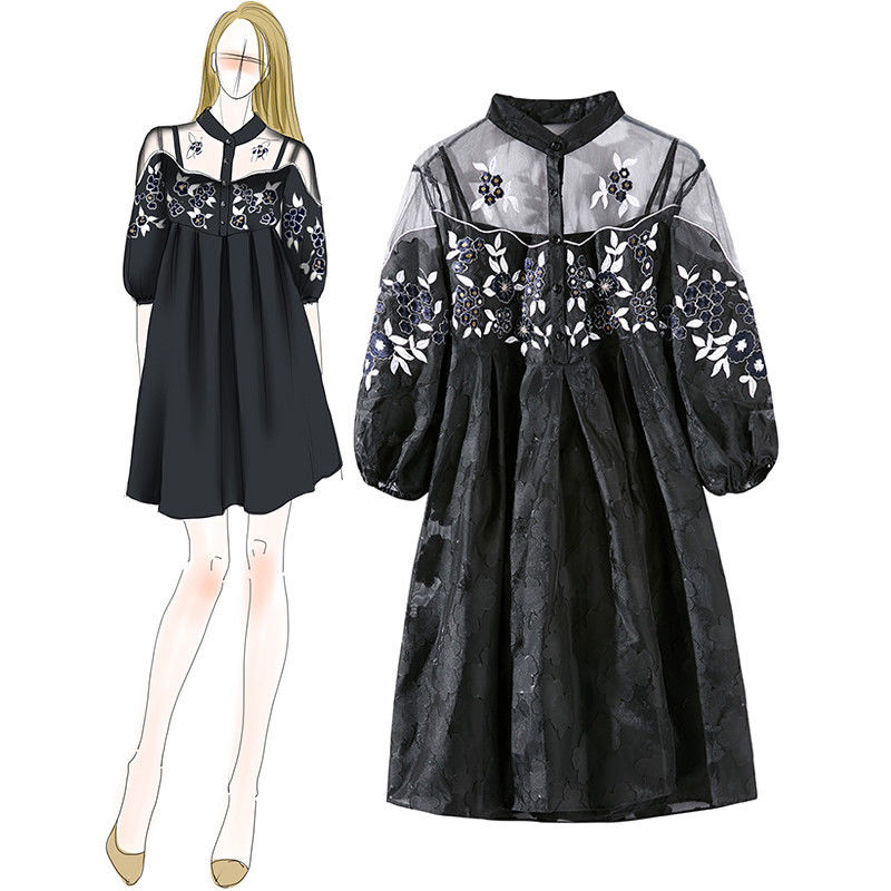 150-160小个子女生穿不过膝的裙子，搭双高跟鞋，也有逆天大长腿