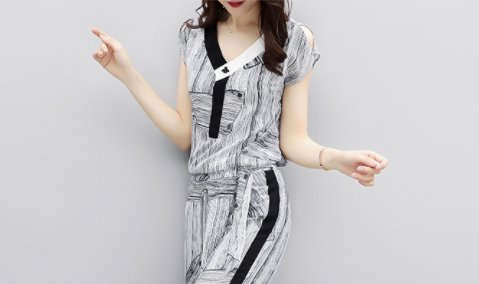 新款阔腿裤套装，清凉又漂亮，难怪媳妇一下买5，天天美嫩不重样