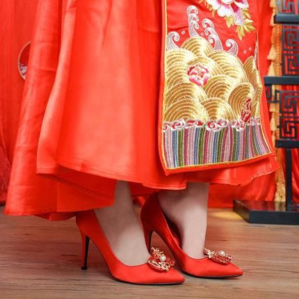中式婚鞋，这些高跟鞋每双都很美