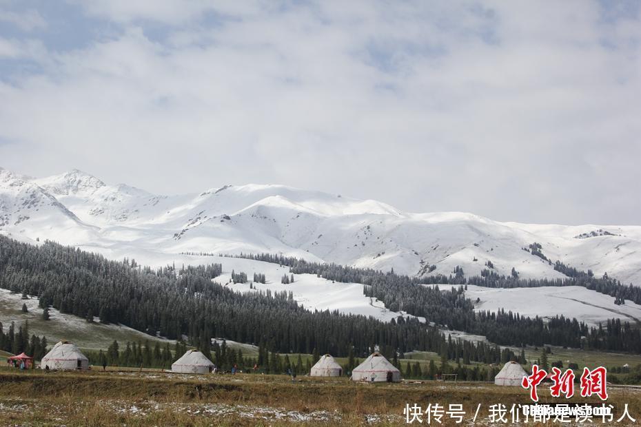 新疆那拉提迎来入秋第一场降雪