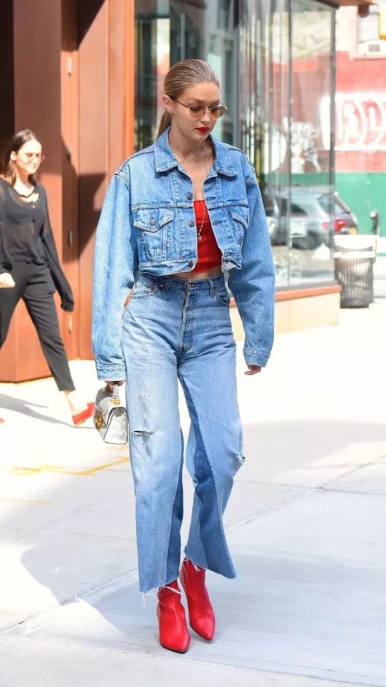 18年，秋，牛仔裤最时髦的流行元素!!