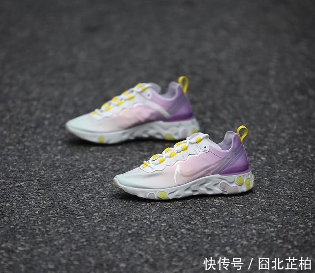  『亮眼』亮眼渐变鞋面！全新配色NikeReactElement55实物曝光
