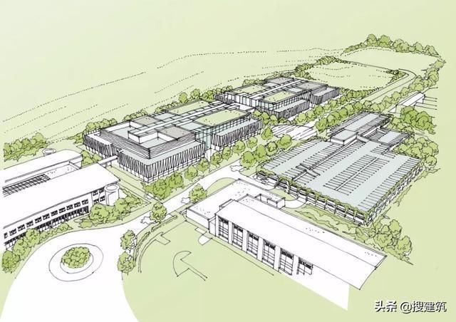  [建筑]国外科技园：立面结合被动式设计，用“硅”铝翅片，节省25%能源