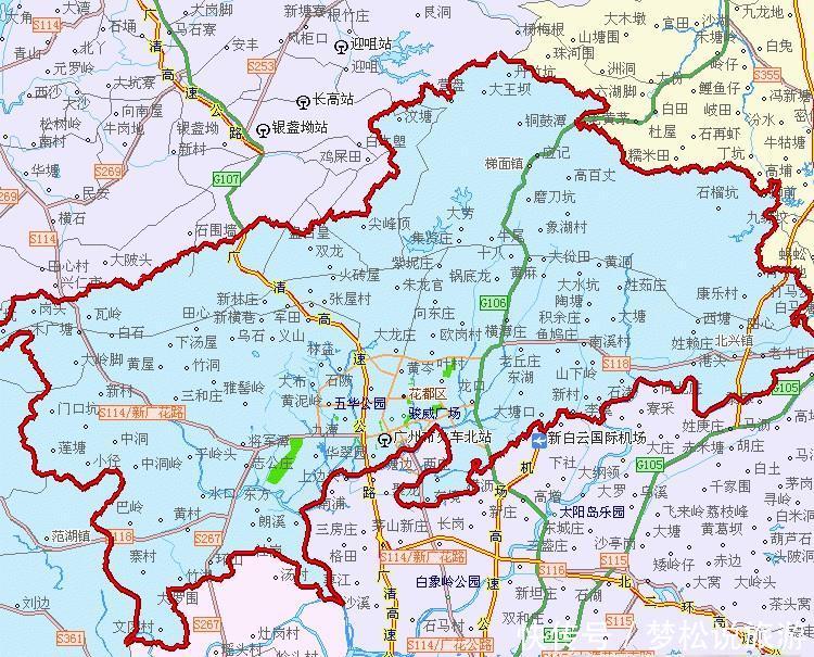  [广州市]划分为11个地区的广州