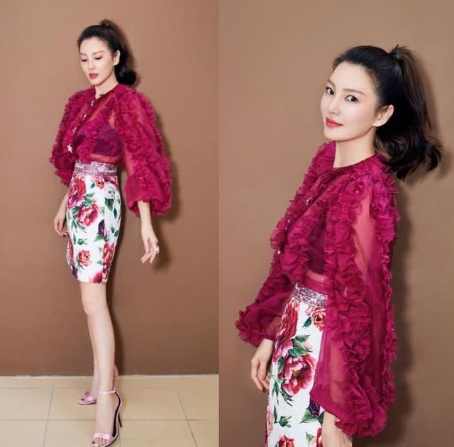 张雨绮黑色鱼尾裙，吉克隽逸的黑色鱼尾裙，网友：裙子都快撑破了