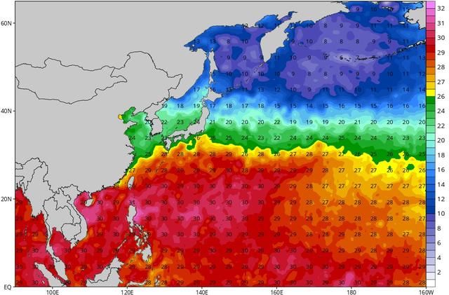 5号台风靠近江浙沪，6号台风或31日出现，GFS首次预报进我国区域