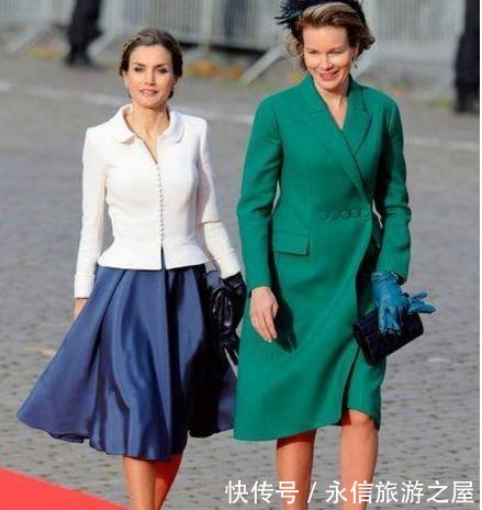 西班牙王后莱蒂齐亚，这衣品我可以给满分，不愧为凯特的劲敌！