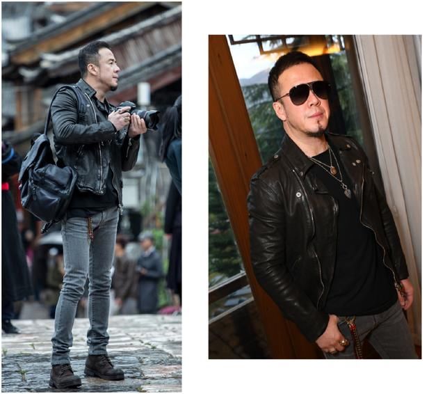 46岁杨坤竟是位潮男？身穿简约私服玩起街拍，胸肌实在太抢眼了