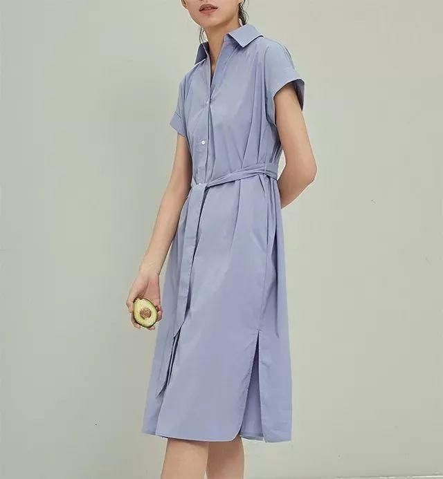 不挑身材的衬衫裙，气质满分