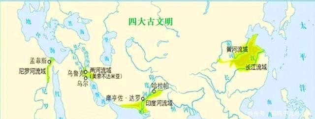 地图看世界;四条大河,四个古文明