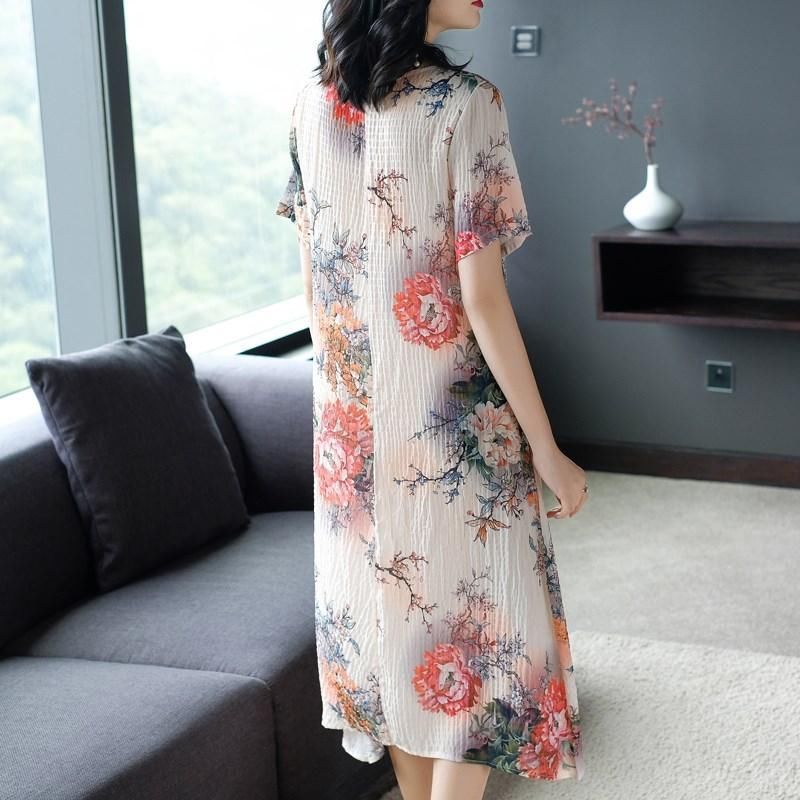 9月大降价的真丝裙，偷偷给妈妈买6件，50岁妈妈穿上美爆了