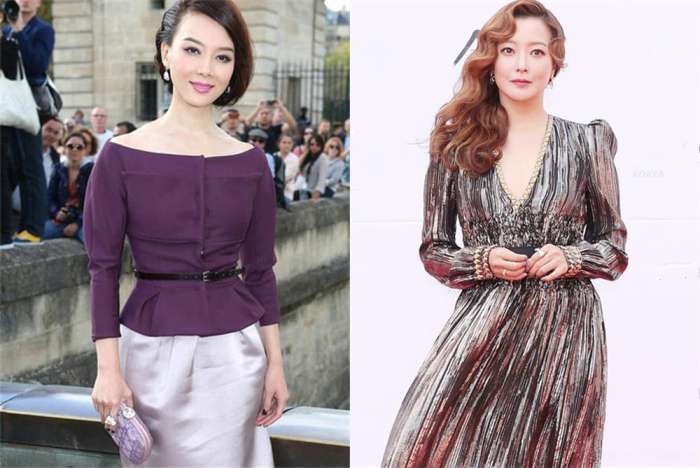 40岁陈数撞上40岁金喜善, 网友: 精致脸和天然脸一目了然