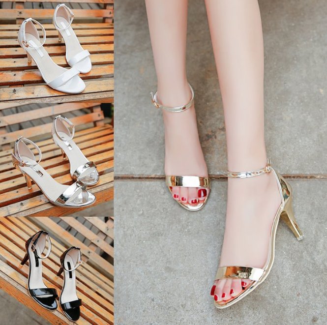 老婆把高跟鞋都扔了，穿这几款性感小凉鞋，搭什么都特显高