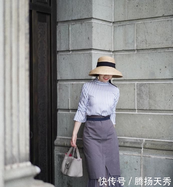  穿搭：“直女”春季这样穿超好看，衬衫配半身裙高级大气，日常搭配技巧
