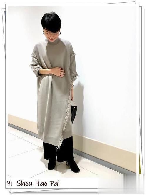  『色针织连衣裙造型』针织连衣裙的春季日系造型参考！不冷不热，现在穿正合适