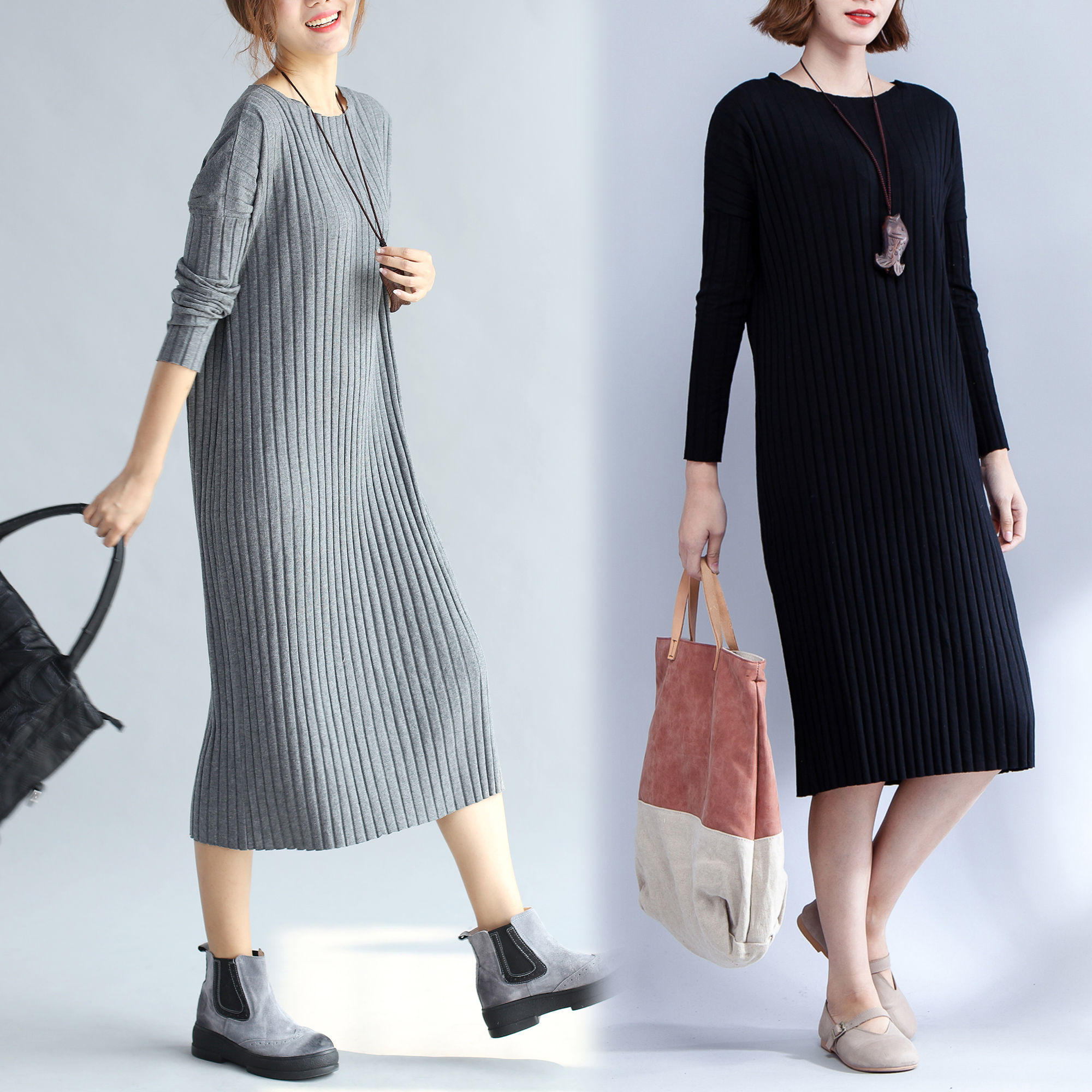 真没想到，秋装“欧货裙”竟如此洋气!53岁妈妈穿，侧影都美翻