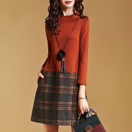 中秋朋友聚餐，我穿这款秋裙出席，惊艳全场，朋友都纷纷赞我美嫩