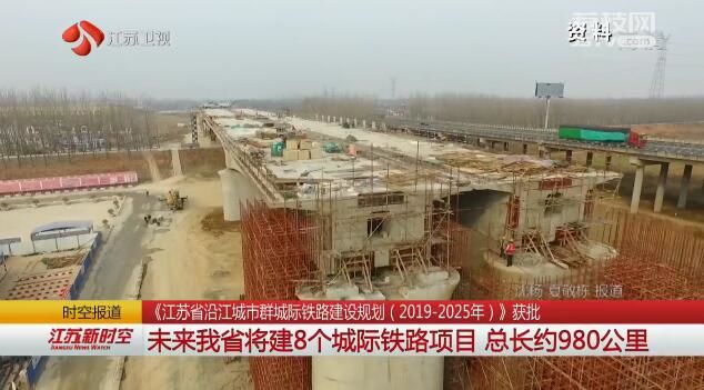 《江苏省沿江城市群城际铁路建设规划(2019-2025年)》获批 未来江