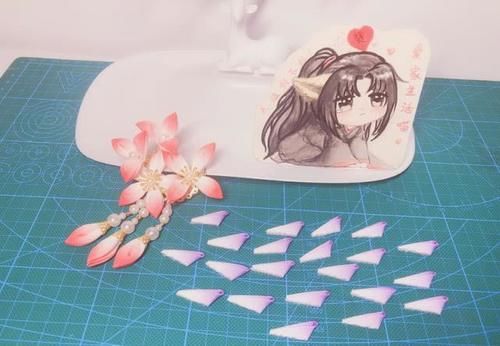 『牙花片』自己做汉服步摇发饰,让小姐妹继续羡慕去吧!附教程