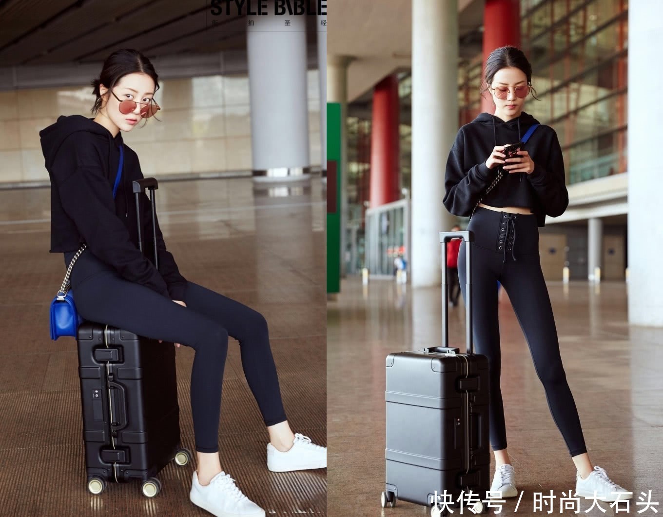 李溪芮穿斜肩开叉裙现身，好身材藏不住，网友：这腿真服了！