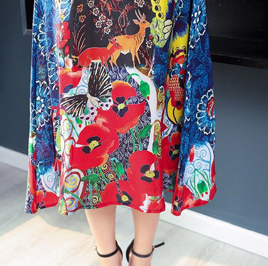 不骗你!从未见过这么美的棉绸裙，51岁婆婆穿上，比旗袍还优雅