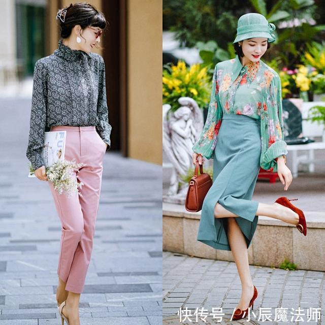  『技术活』美女穿搭：春夏季印花元素的穿搭火了，但要穿出高级感可是个技术活！