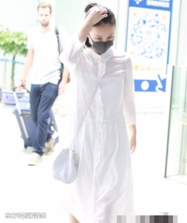 马思纯因为穿错了一条白裙，看起来胖了15斤，体重100+!
