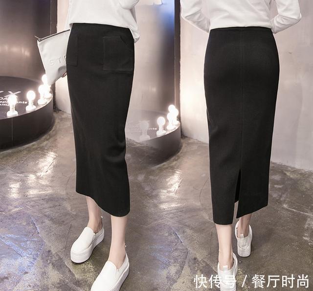 90后的职业女性, 穿短款包臀裙的时候别再搭配黑裤袜了, 不好看