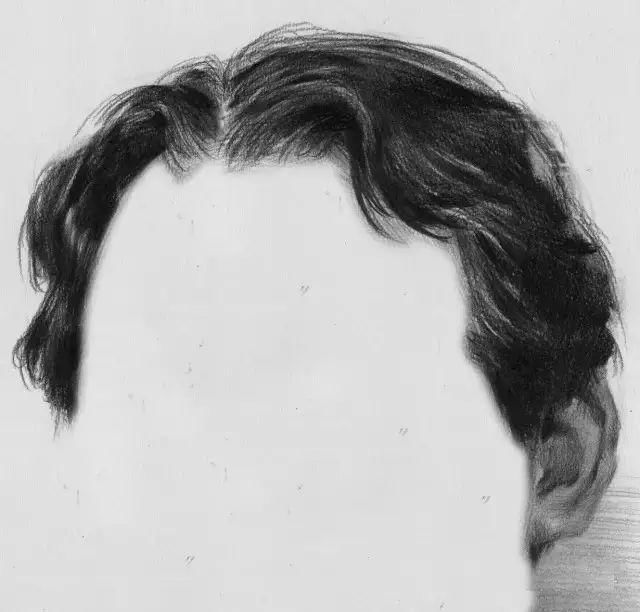 素描头像中头发的处理技巧