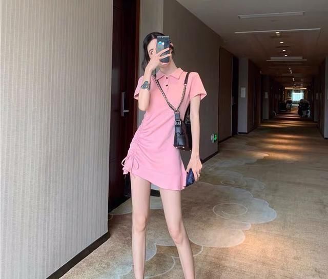  『以把』初夏的裙子一定要有粉色，照着穿，少女感爆棚！