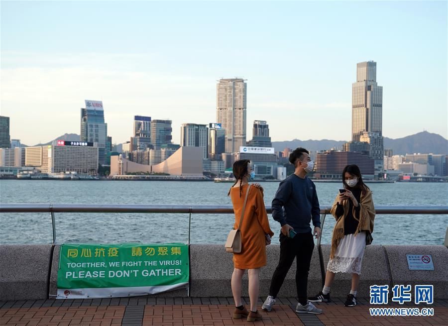  【抗疫】香港：处处提示“同心抗疫”