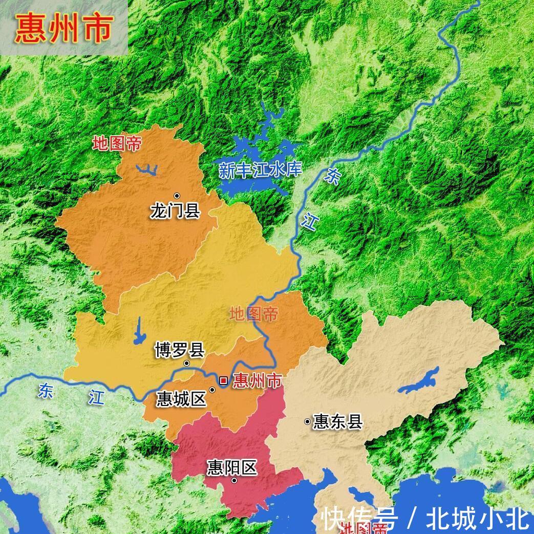  #地形图#22张地形图，快速了解广东省各地级市