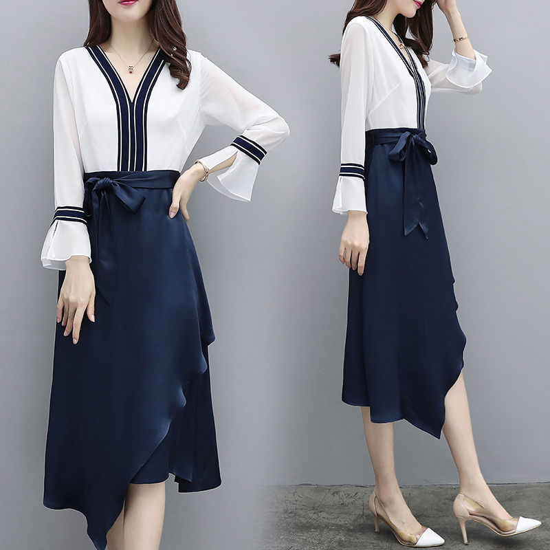 现在的女人真大胆!不用丝袜连衣裙直接外穿，不过真心迷人