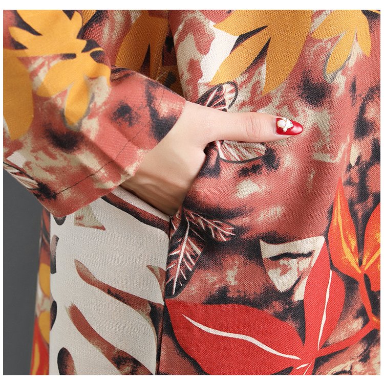 别傻傻穿打底裤了!今秋流行棉麻裙+平鞋,适合45-60岁女人