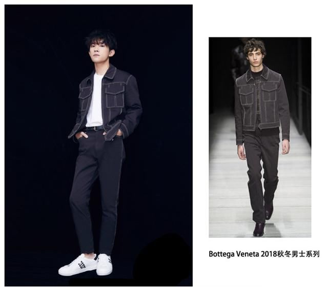 拿下中戏表演第一的易烊千玺，牛仔搭配小白T，稳重的高能少年