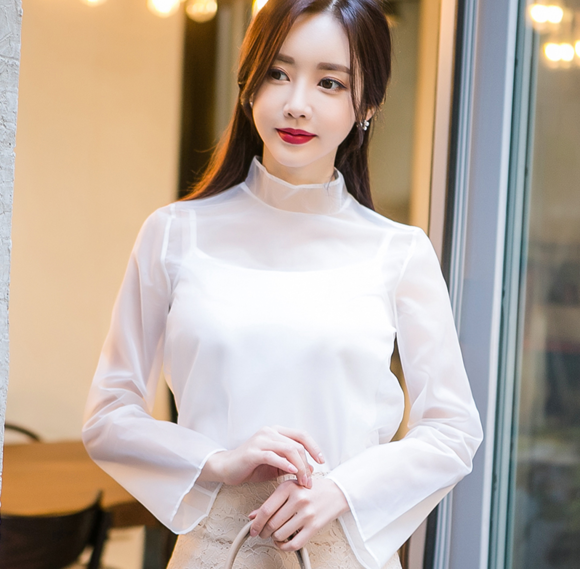 女神孙允珠,雾霭烟缭微薄蚕丝欧根纱雪纺