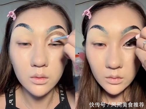 家看到|美术生把脸当“画布”,实力仿妆“韩佩泉”,看到成品收徒吗