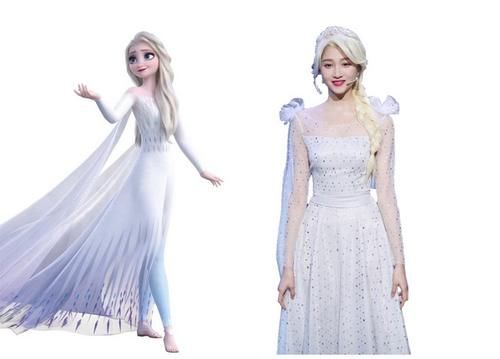 「 艾莎」艾莎安娜年轻貌美，爱洛变成邋遢大妈，迪士尼公主Cosplay