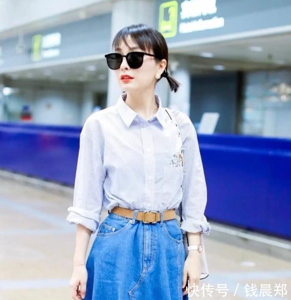 吴昕终于不是小粗腿了，身穿格纹短裙现身，一双腿让人意外