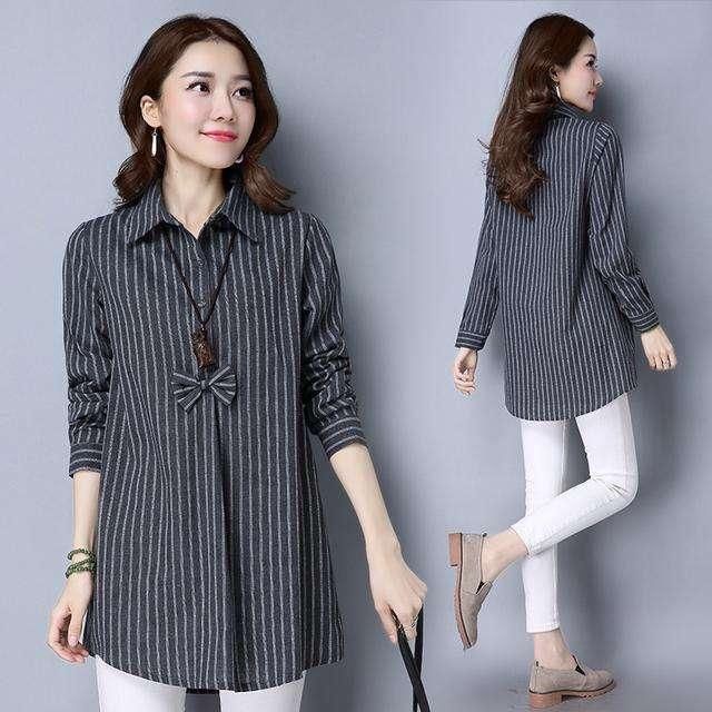 女人别总穿连衣裙, 俗土! 瞧下图女人穿俏秋衫, 一举一动都很美