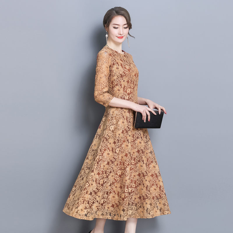 适合37-58岁女人穿的高级秋裙，比真丝实惠，洋气减龄美呆了