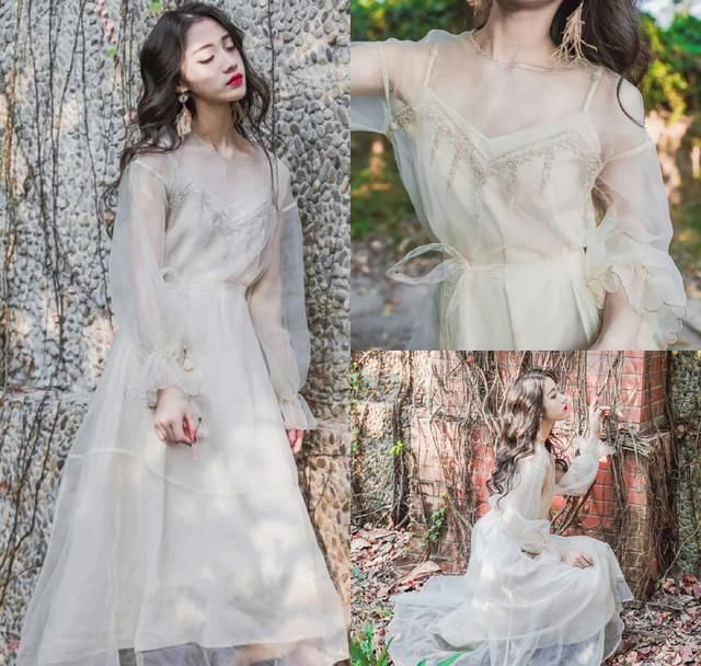  #初春#初春穿上那条“初恋女友裙”，上半身实际效果非常美！