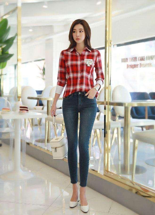 紧身裤不挑身体合适各种体型，气质优雅大方，特别漂亮！