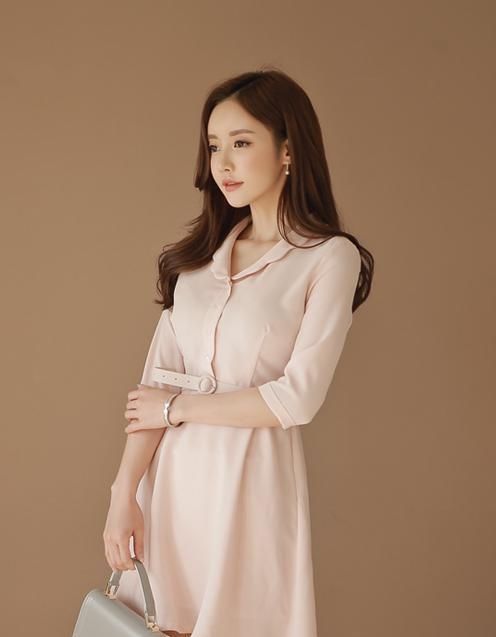 『美女』美女模特孙允珠高清美图苹果嫩粉甜心家居娇嗔连衣裙