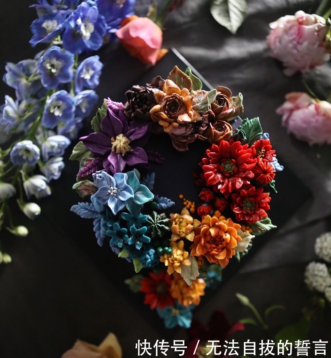 『制作』她做的鲜花蛋糕太撩人,看完后全世界都惊艳了!