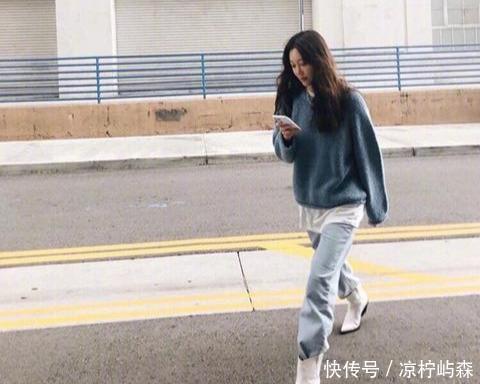  [穿搭]看了韩国博主“慵懒阔腿裤”搭配,以前都白穿了,这种风格好喜欢啊