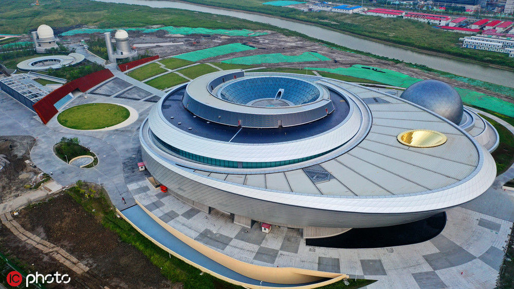 航拍上海天文馆 建成后将成全球最大天文馆