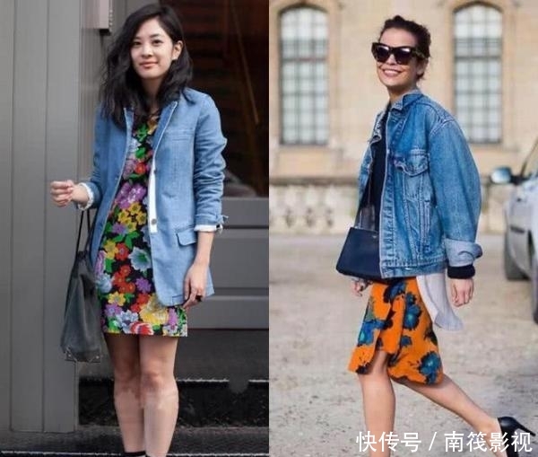  『印花单品』“印花”遇到“牛仔”后不难驾驭，时髦精首选，减龄又吸睛