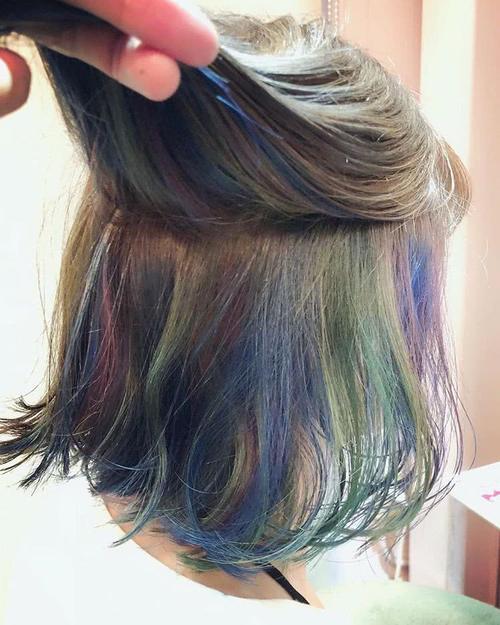 微潮色遇上潮色,这样染发最时尚